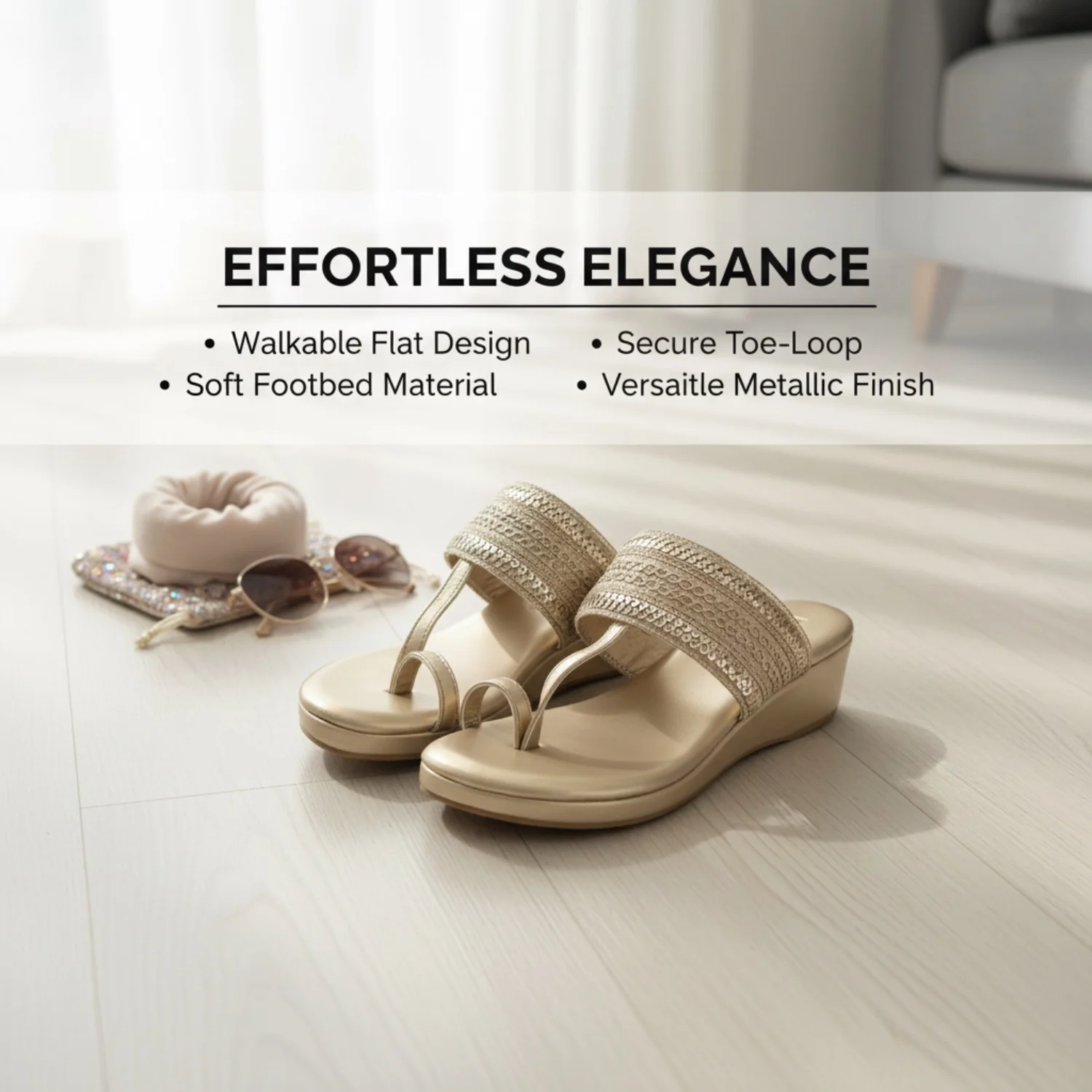 Infographic layout calling out the sneaker’s top features in an Amazon-friendly format