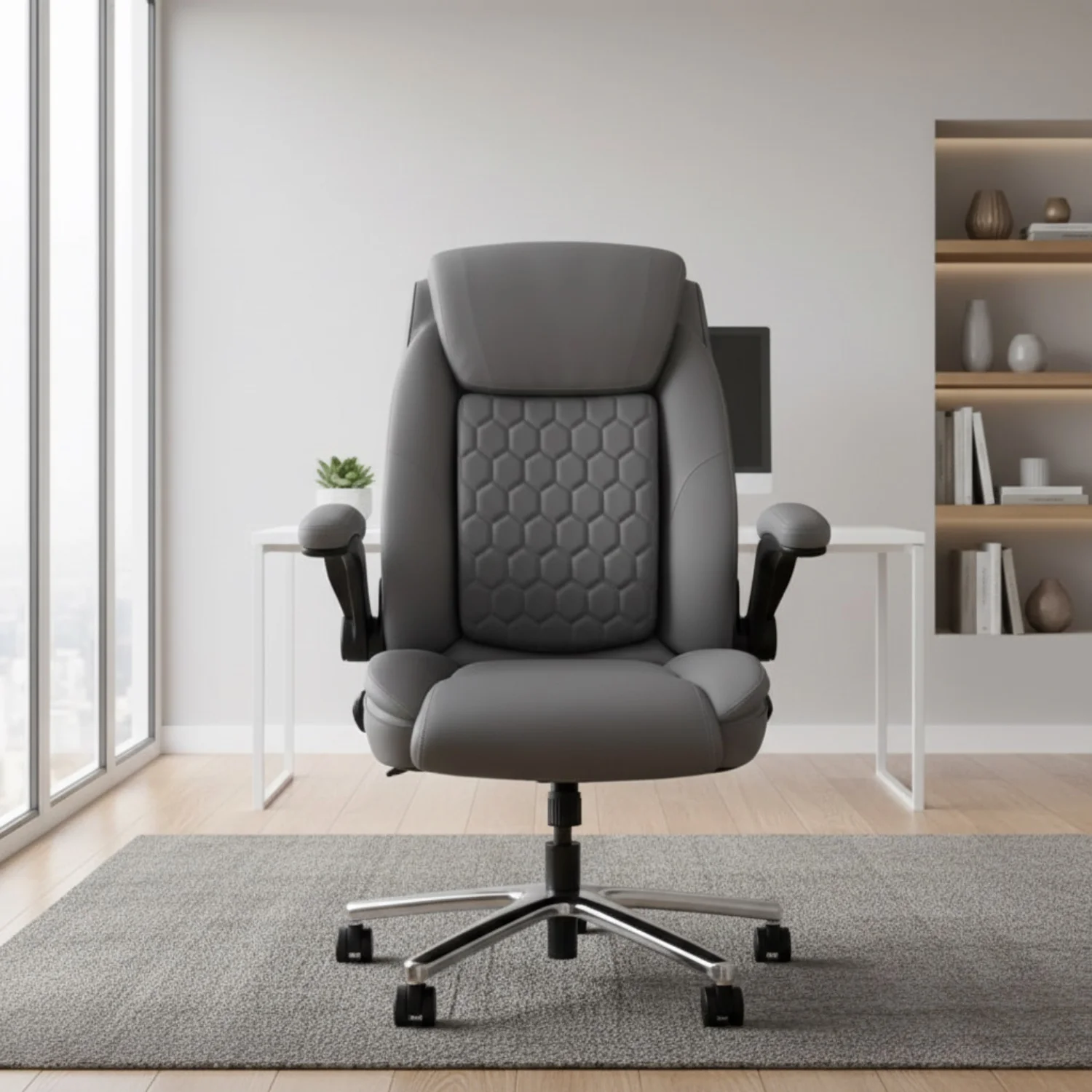 Hero shot of a premium executive office chair